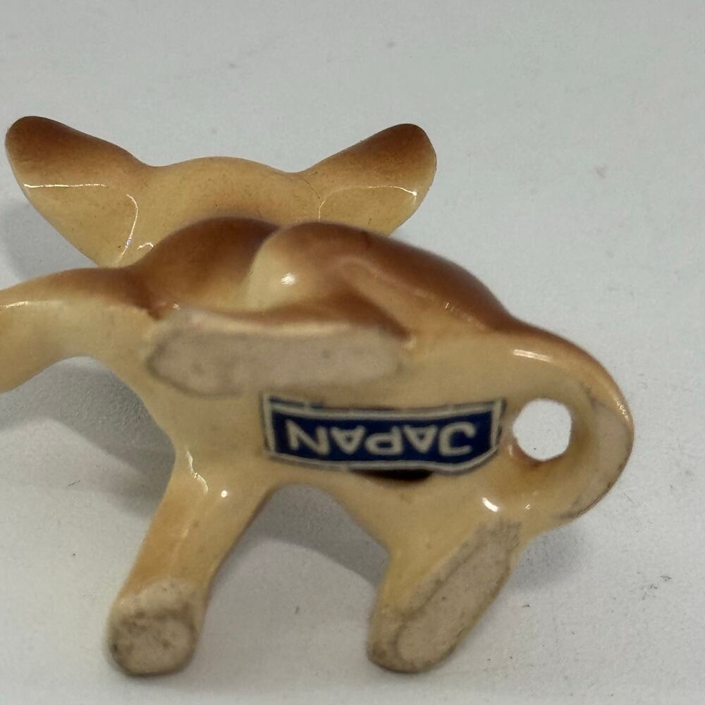 Tiny Vintage Ceramic MCM Dog Animal Miniature Japan - Picture 5 of 5